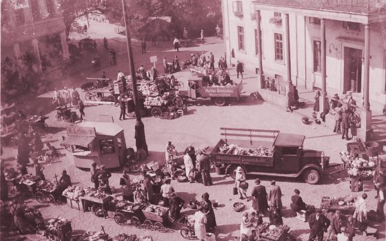 BA 7011 Wochenmarkt Casinoplatz Anfang 1930iger Jahre